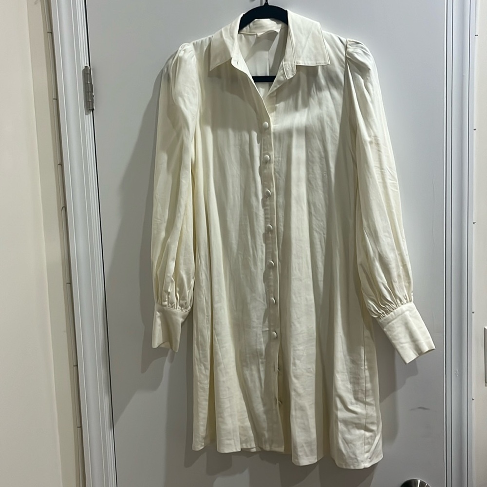 Cute Cream Shirtdress